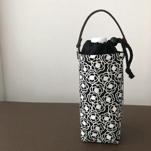 保冷 ペットボトルカバー カメリア ペットボトルホルダー 北欧 花柄 エコバッグ
