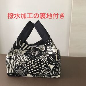 エコバッグ 撥水加工 花柄 マイバッグ コンパクト 折りたたみ コンビニ 北欧