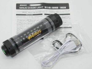 N 7-5 未使用 イグナス チャージ ライト IGNUS CHAGE LIGHT USB充電式 点灯確認済 LED 防水 ハンディーライト 懐中電灯