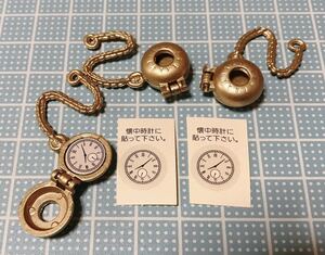  pocket watch 3.( single goods )* black cat .1 * Lee men to Shokugan .. sample miniature doll house antique 