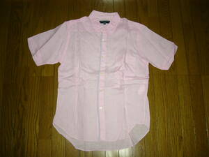 COMME des GARCONS HOMME Comme des Garcons flax shirt SS pink series short sleeves hemp/