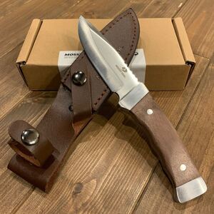 MOSSY OAK シースナイフ フルタング構造 天然ウッドハンドル