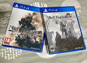  PS4ソフト(新品) ニーアシリーズ2本セット　ニーアオートマタ (欧州版)& ニーア レプリカント(北米版) NieR