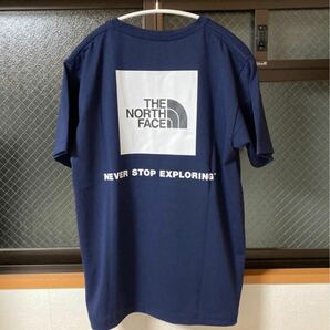 【新品】ノースフェイス バックスクエアログT tシャツ ネイビー XLサイズ