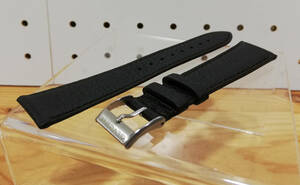 【未使用】GLYCINE 腕時計革ベルト ラグ幅20mm ブラック swiss 希少 レア メーカー純正 新品★