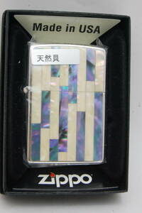 ☆新品・未使用☆　Zippo　ジッポー　天然貝　２SSHELL-STBK　シェルインレイ　ライター