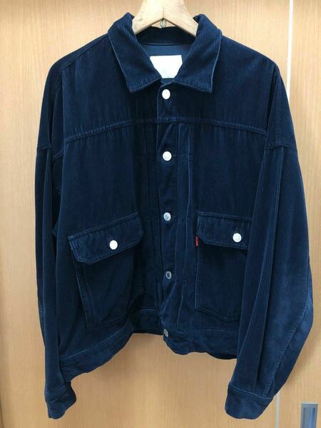 neon sign 16aw hipster jacket navy size2 ネオンサイン コーデュロイ ジャケット ネイビー