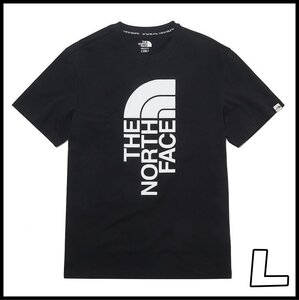 Kシふ7195 新品 THE NORTH FACE BIGロゴTシャツ Lサイズ ヌプス メンズ/レディース兼用 ラウンドT 半袖 ¥4,900相当 ノースフェイス