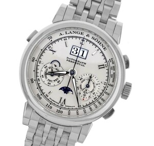 *A.LANGE & SOHNE*A. Lange&Sohne DATOGRAPH Perpetualdato graph Perpetual platinum top class wristwatch rare beautiful goods!! hard-to-find!!