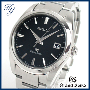 1円~ 3ヶ月保証付き 磨き済み 美品 本物 人気 Grand Seiko グランドセイコー 9F62-0AB0 ブラック メンズ 時計