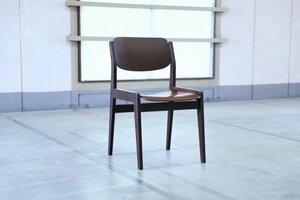 1954年 天童木工 水之江忠臣「ブックチェア」a ダイニングチェア チーク材 ビンテージ品 椅子 アームレス グッドデザイン賞 TENDO