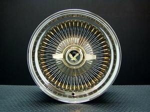 ワイヤーホイール T's WIRE 14X7J STD100SP トリプルゴールド4本セット　＜ローライダー/USDM/アコード/シビック/ハイラックス＞