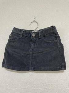 中古★キッズ★ZARA　ザラ　コーデュロイスカート★サイズ110