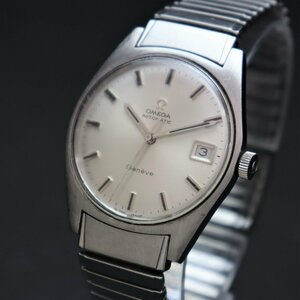 OMEGA Geneve オメガ ジュネーブ Ref.166.041 Cal.565 自動巻 シルバー文字盤 1969-1970年製造 デイト スイス製 メンズ腕時計