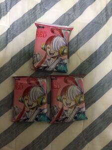 商品説明必読【送料無料】新品未開封ワンピース フィルムレッド 映画入場者特典第2弾 カードゲームチュートリアルデッキ×3