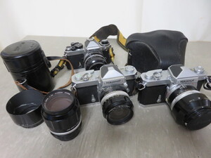 796☆ニコン ジャンク扱 NIKKOR P AUTO 1:2.5 105mm/Nikomat FT 1:2 35mm/1.4 50mm カメラ レンズ 1円~