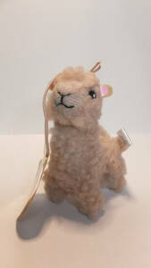 *alpaca*Cute Japanese small Plush toy альпака san эмблема USED IN JAPAN