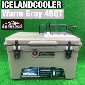 新品 アイスランドクーラーボックス 45QT ICELANDCOOLER BOX 限定色　赤バルブ　購入特典付き
