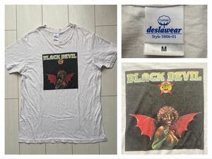 送料無料 美品 BLACK DEVIL DISCO CLUB Tシャツ latin afro soul funk jazz rock electro rap tees live tour band vintage white ホワイト