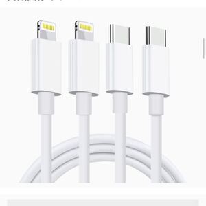 USB-C Lightningケーブル タイプC iphone 充電ケーブル ライトニングケーブル iPhone 1M 2本セット