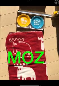 ★【新品】MOZ 小皿　2枚　フリース　ブランケット　ひざ掛け