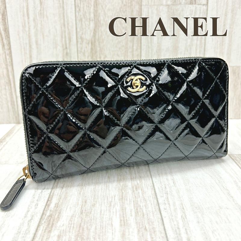 CHANEL シャネル マトラッセ AP024 BLACK キャビアスキン ラウンド