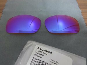 ★オークリー X スクエアード用 カスタム偏光レンズ trail Color Polarized 新品 OAKLEY X Squared