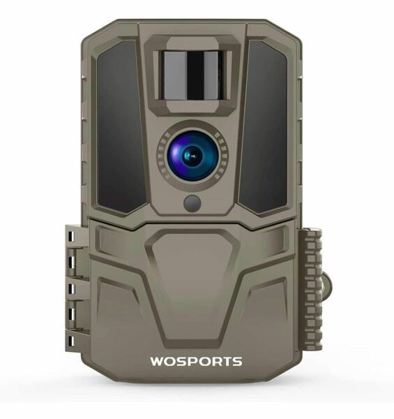 トレイルカメラ Wosports 電池式防犯カメラ 赤外線カメラ 人感センサーカメラ 動体検知日本語取扱説明書付き