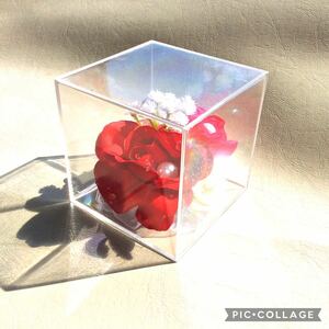 * flower arrangement . red rose * pearl ornament decoration interior artificial flower race frill 