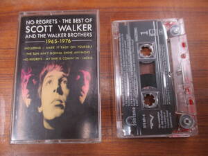 S-2807【カセットテープ】UK版 SCOTT WALKER AND WALKER BROTHERS No Regrets 510 831-4 スコット・ウォーカー・ブラザース cassette tape