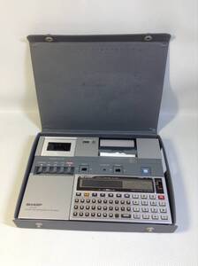 A3525☆SHARP/シャープ/ポケットコンピューター(PC-1245) プリンター&マイクロカセットレコーダー(CE-125S)/ポケコン【ジャンク】