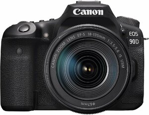 Canon デジタル一眼レフカメラ EOS 90D EF-S18-135 IS USM レンズキット EO(中古品)