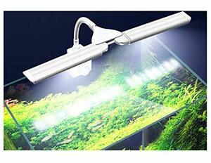 水槽ライト アクアリウムライト LED 熱帯魚ライト 水槽用 水草育成ライト 3つのモード調整可能な明るさ 7500K フルスペクトルライト