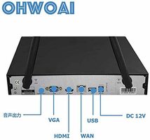 OHWOAI ワイヤレスカメラだけ適用 1920P 500万画素防犯録画機 ハイビジョン画質 防犯カメラ8台まで接続可能 携帯遠隔監視対応_画像2