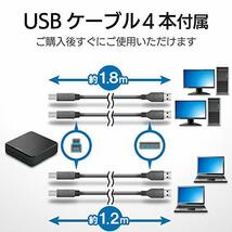 エレコム USB切替器 PC4ポート USB3.04ポート 手元スイッチ ブラック U3SW-T4_画像5