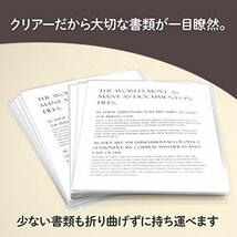 プラス クリアファイル クリアホルダー E A4 100枚 0.18mm 透明 (乳白)クリアー FL-270HO 88-138_画像4