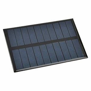 Fielect ミニソーラーパネル ミニソーラー多結晶 ソーラーパネル 1.2W 5V 1個入り ソーラーバッテリー ポータブル 太陽電池パネル
