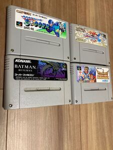 スーパーファミコン ソフト4本 まとめ売りNintendo ロックマンズサッカー SFC