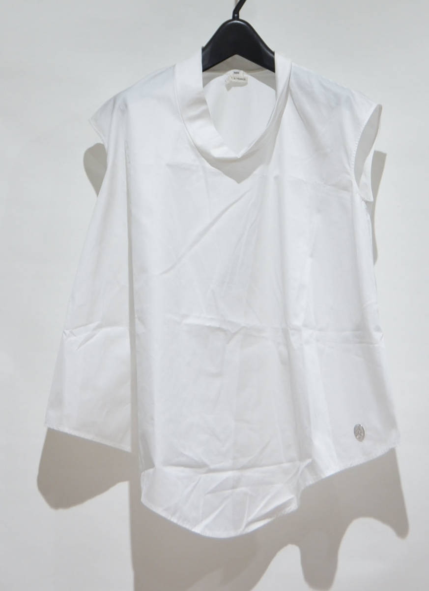 購入廉価 美品エルメスロゴノースリーブブラウス34 シャツ/ブラウス(半袖/袖なし)