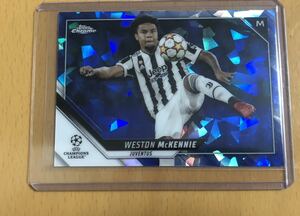 WESTON McKENNIE 2021-22 Topps Chrome UEFA Sapphire Edition