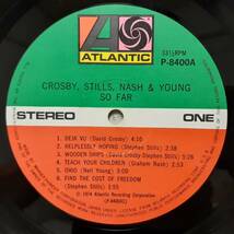 日本盤LP帯付き！補充票 CSN&Y / So Far 1974年 ATLANTIC P-8400A Neil Young, Stephen Stills, David Crosby, Graham Nash, Joni Mitchell_画像2