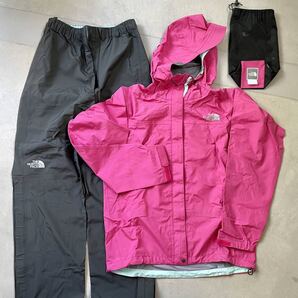 THE NORTH FACE ノースフェイス レインウェア 上下セット women Lサイズ