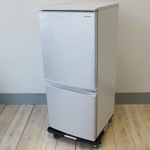 T237) 【良品】 SHARP SJ-D14F 冷蔵庫 シャープ 137Ｌ シルバー 2020年製 2ドア 右開き 冷蔵 冷凍 