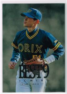 1997 BBM ベースボールカード ベストナイン #B7 オリックスブルーウェーブ イチロー