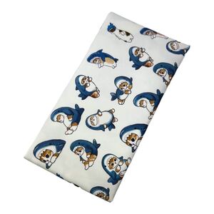 生地ハギレ サメ猫 ポリエステル 手作り はぎれ ベビーbear