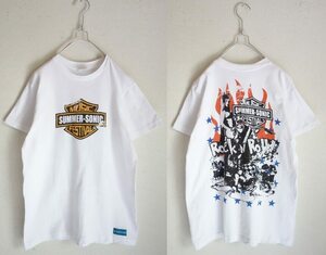 SUMMER SONIC サマーソニック Ｔシャツ☆ハーレー風ロックンロール スタッズ付き Ｍサイズ