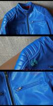 ●新作 レザージャケット 牛革 ライダース カウハイド 革ジャン メンズファッション バイクレザー アメカジ シングル 本革 アメカジ S～5XL_画像5