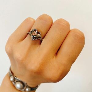 超希少!!VTG 12K BLACK HILLS GOLD&SILVER HEART SOUTHWEST RING USAビンテージ12金ブラックヒルズゴールドハートシルバーリング11.5号