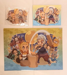 鬼滅の刃★ufotable cafe★煉獄杏寿郎、宇髄天元★お月見セット★クリアファイル★アクリルスタンド★ポストカード★②