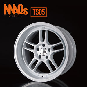 18×9.5J +12 114.3 5H MAQs Wheels TS05 1本価格 ホワイト